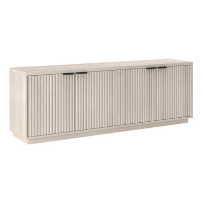 Mansfield Fluted Door Manufactured Wood TV Stand with Plinth Base