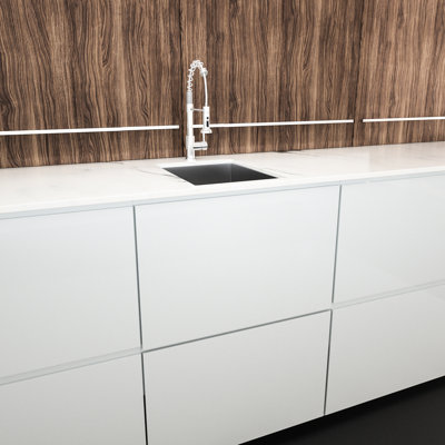 14 Inch Single Bowl Undermount Stainless Steel Kitchen Sink 18 Gauge 9 Deep, With X - Shaped Water Guide And Thick Coating 14"x18"x9" Gauge, Sound Reducing Dish Grid