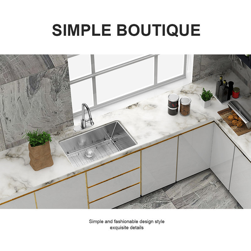 Évier de cuisine encastrable 28 po - évier de cuisine encastrable 28 po x 18 po x 10 po en acier inoxydable de calibre 16 profond
