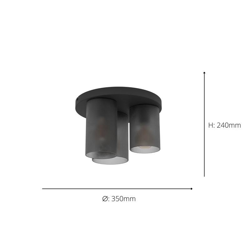 Alrai Glass Flush Mount