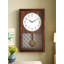 Horloge murale rectangulaire en chêne de style japonais pour le salon