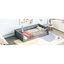 Lit plateforme gris avec option de rangement pour livres-842762943