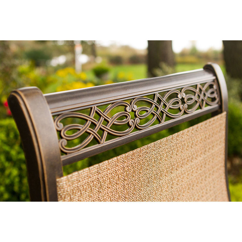 Alejandria 10 - Person Metal Patio Dining Set with Rectangular Table