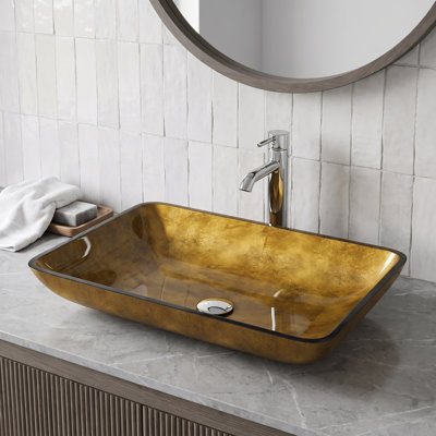 Lavabo de salle de bain rectangulaire Donatello