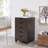 Bucherie Elegant 5-Drawer Decorative Filing Cabinet on Wheels – Durable Lateral Wood File Cabinet for Streamlined Office Storage and Enhanced Organization-559183477