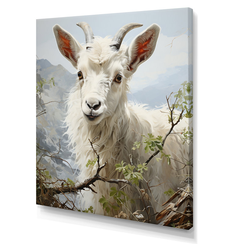 Impression sur toile Barbarann Goat Gratification I, H 40 po x l 30 po x P 1,5 po, Toile tendue