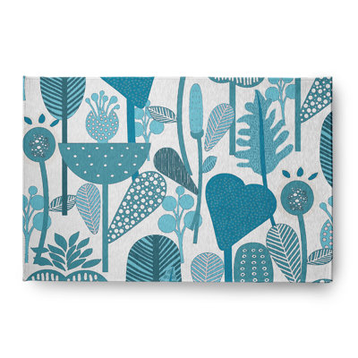 Chenille Floral Indoor Rug
