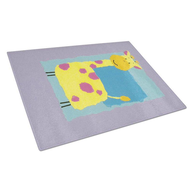 Planche à découper en verre trempé giraffe