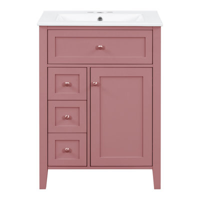 24" Modern Bathroom Vanity With Sink