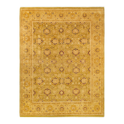 Tapis unique en laine noué à la main 8 pi 3 po x 10 pi 6 po nouvel âge Keenan