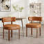 Chaise d'appoint rembourrée en similicuir-1180186959