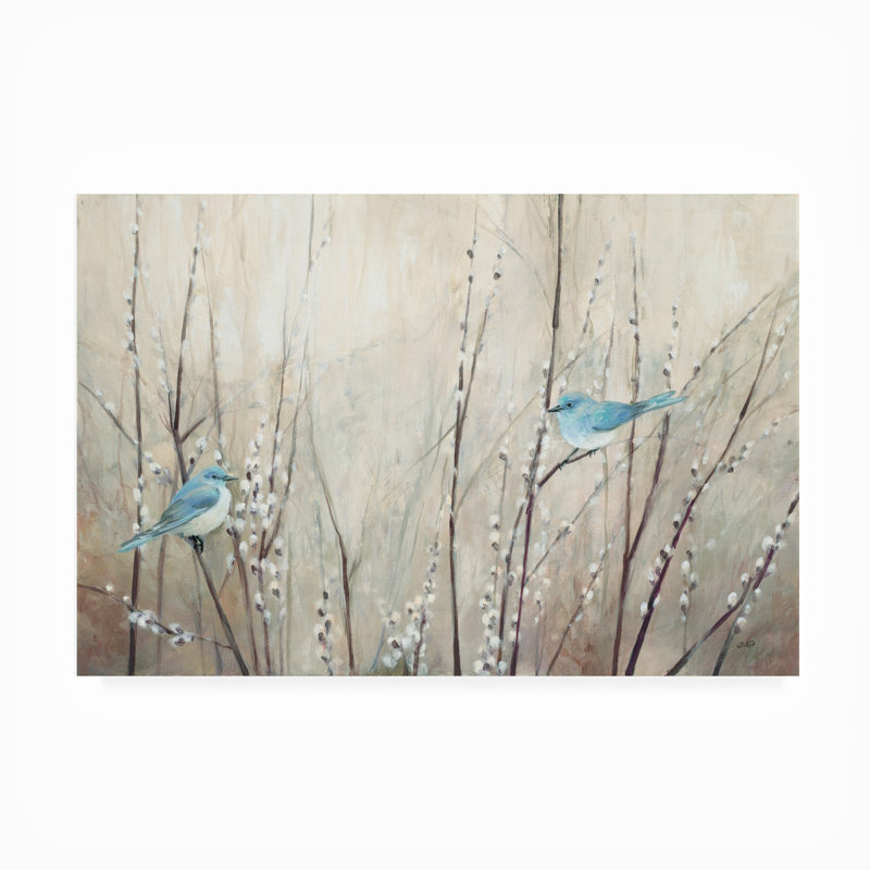 Décoration murale d'extérieur toutes saisons Julia Purinton «Pretty Blue Birds», L 32 po x H 22 po