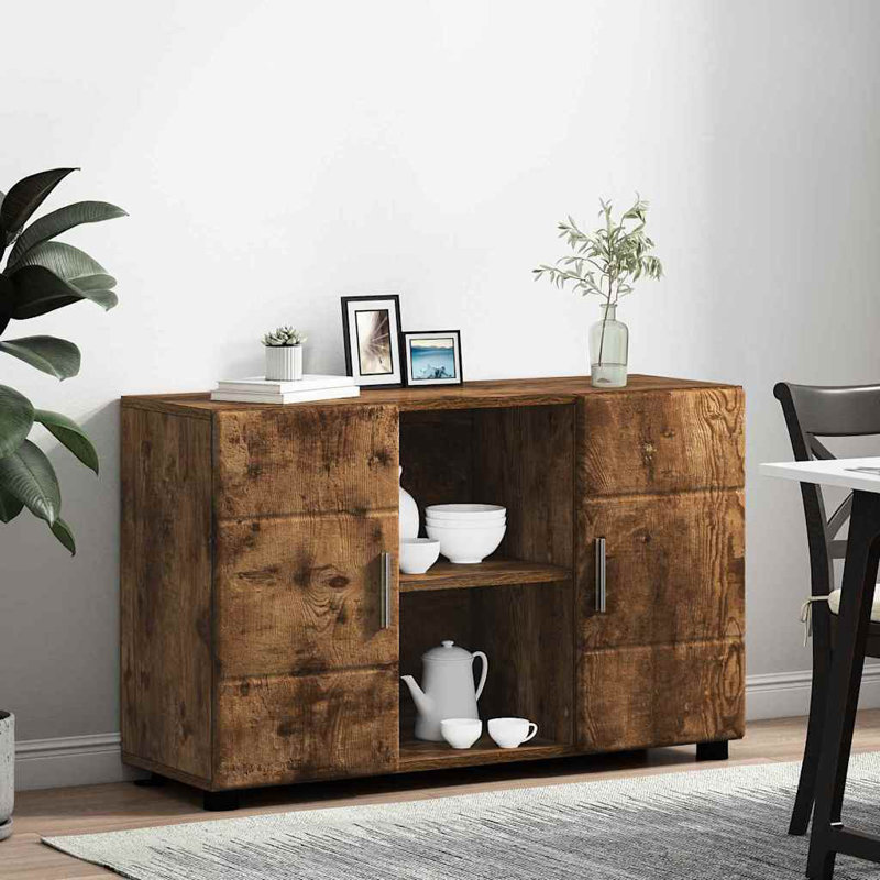 Rectangle Accent Cabinet, Smoked Oak