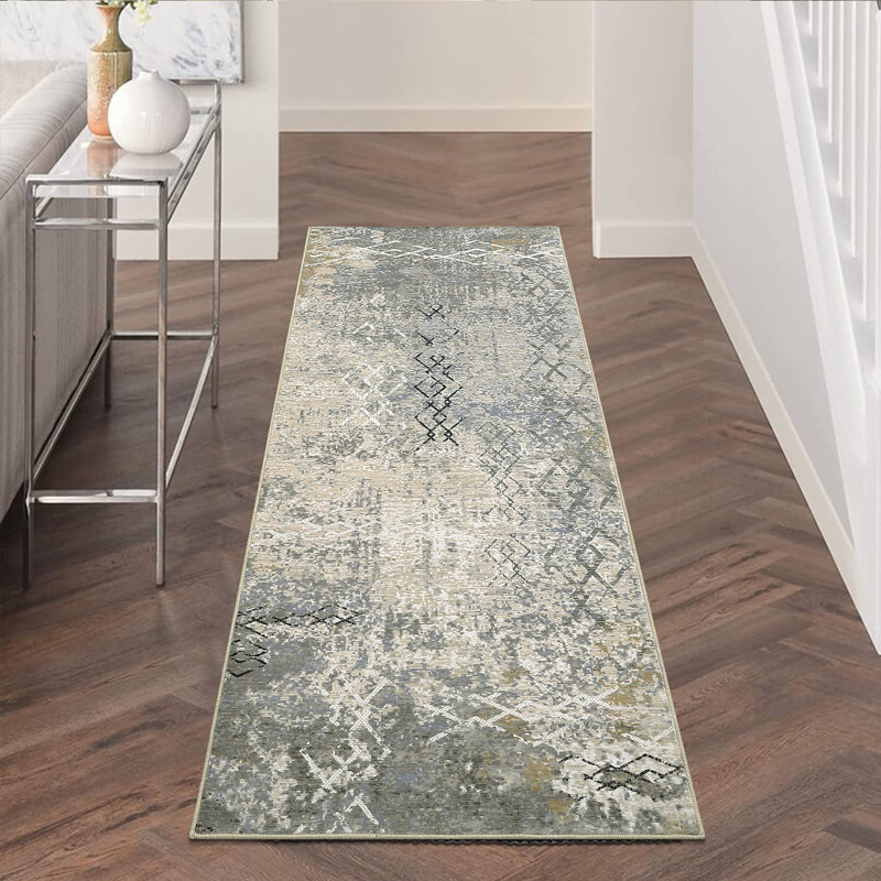Tapis Karoka avec envers antidérapant, Tapis de couloir 2 pi x 6 pi