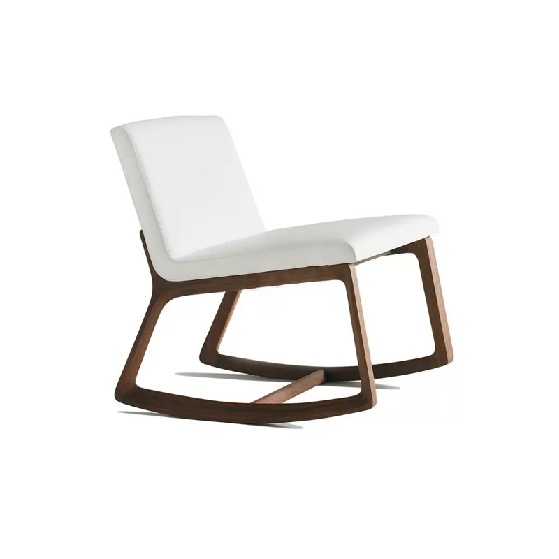 Chaise berçante moderne simple, Blanc