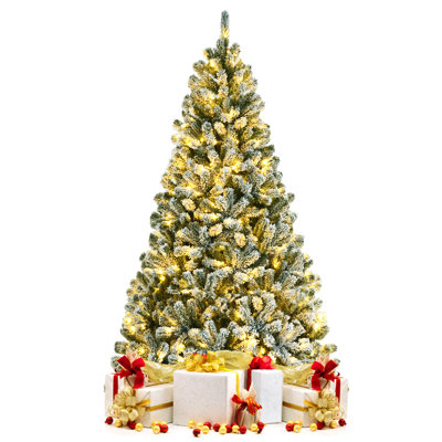 Lighted Pine Christmas Tree
