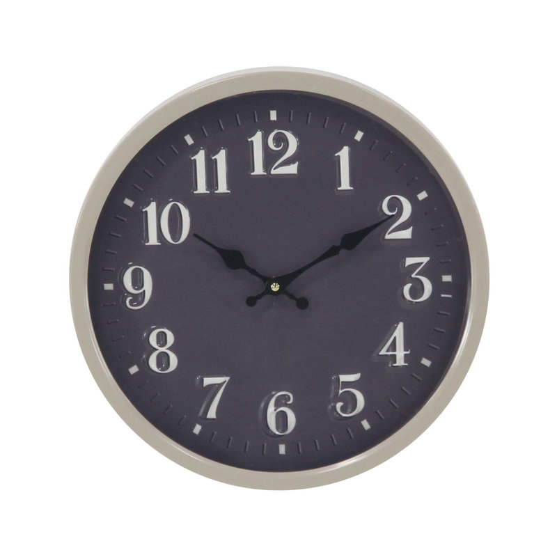 Horloge murale 14 po Brigham, Noir