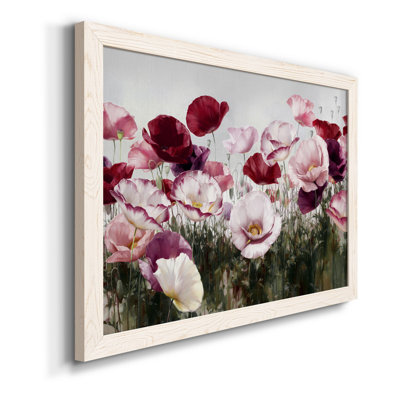 Toile encadrée de qualité supérieure Royal Poppy Field - prête à être accrochée