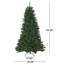 Arbre de Noël 7 pi avec support en fer stable de 500 po, H 48 po, assemblage requis x 84 po