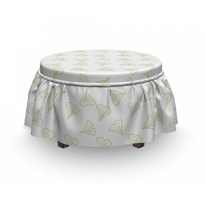 Housse pour repose-pieds maidenhair tree leaves