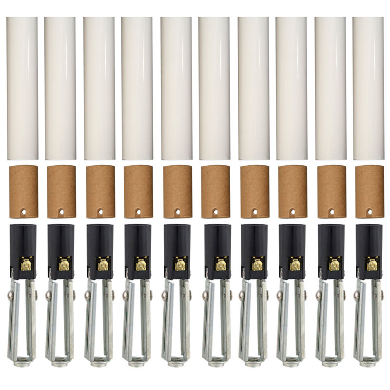 Chandelier Socket Kit, White, 10