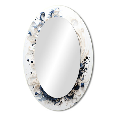Islam Art Calligraphy Of Islam - Spiritual Oval Decorative Mirror On Metal
