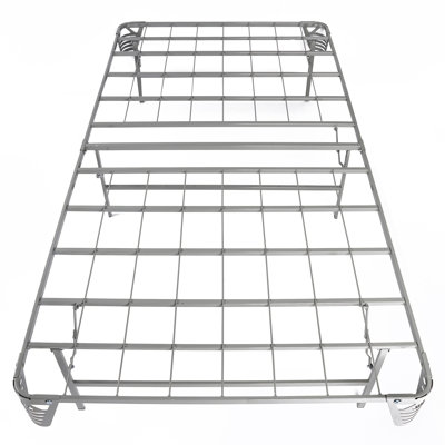 Salma 14" Folding Steel Wire-Grid Bed Frame