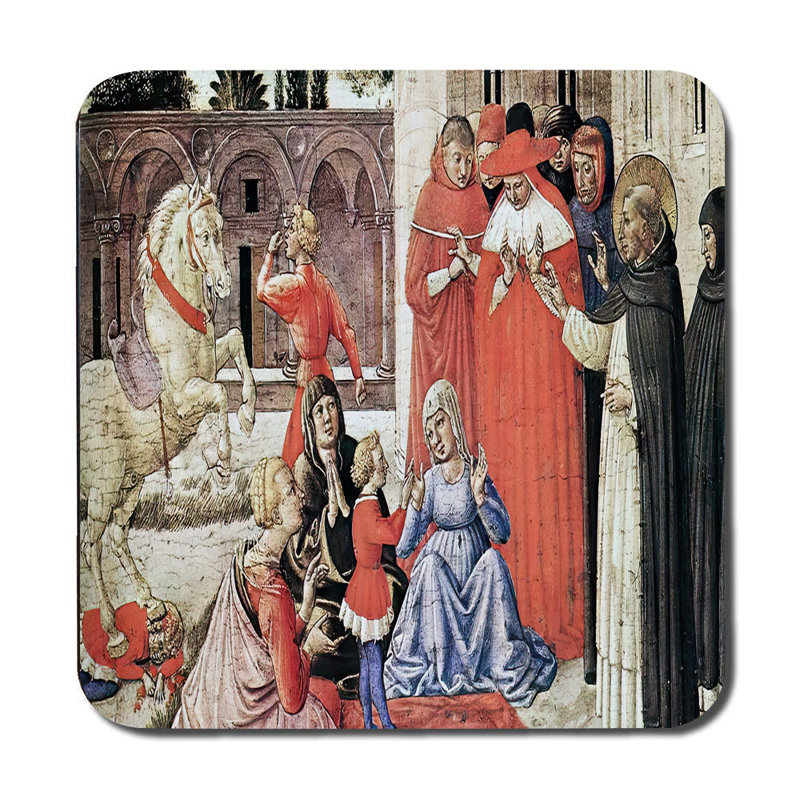 Medieval Court Scene Placemat And Coaster Set Art Print