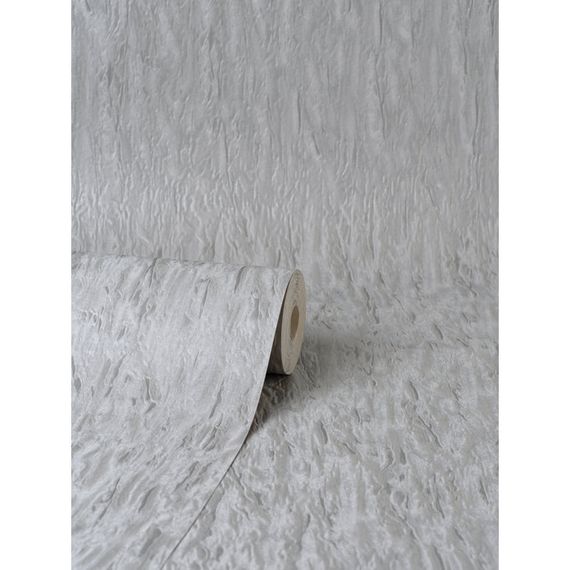 Bellagio Plain Textured Wallpaper, Grey