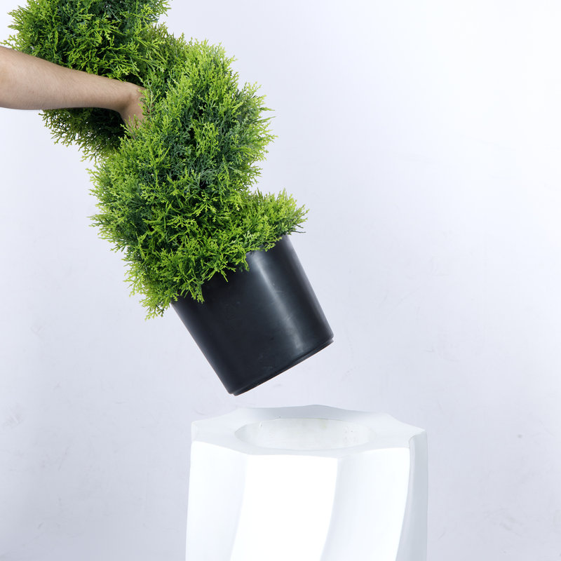 Herrington 73'' Faux Topiary in Fiberstone Planter