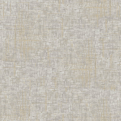  10.5m x 53cm Textured Metallic Finish Wallpaper Roll