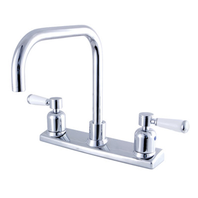 Kingston Brass Paris Two-Handle 2-Hole 8" Centerset Kitchen Faucet