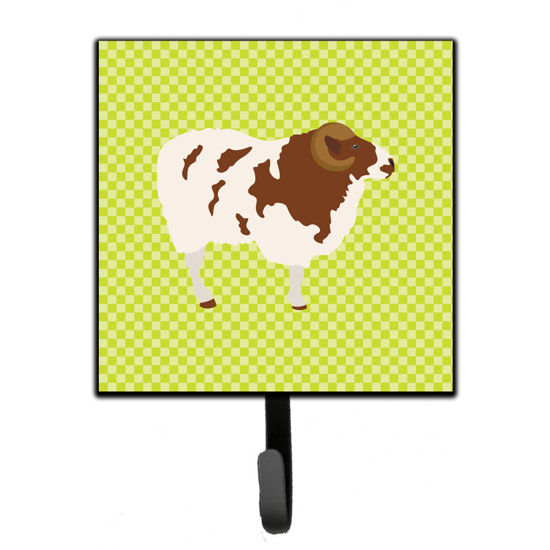 Nine Wall Organizer with Key Hooks, Green