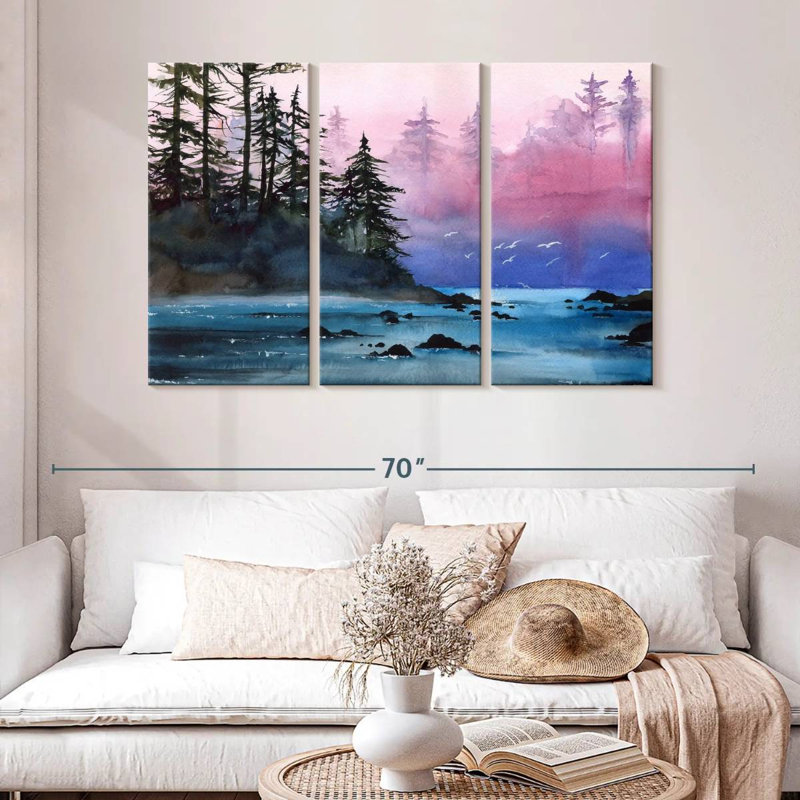 Alvord Misty Forest River, 32" H x 50" W