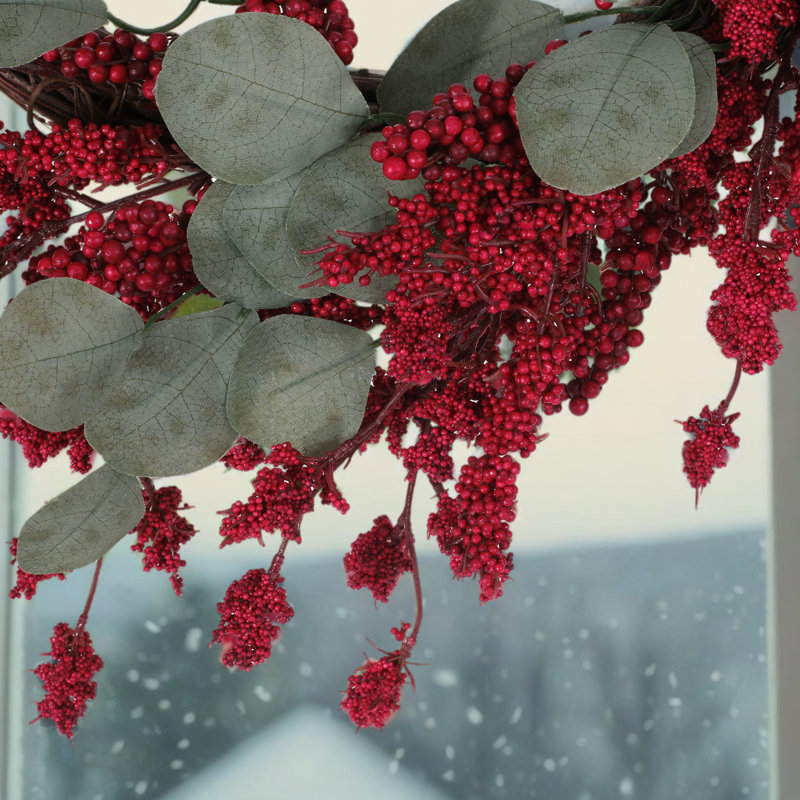 Mina Faux Polyester 29'' Wreath