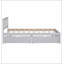 Lit plateforme en bois de conception moderne avec 2 tiroirs