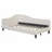 L-Shaped Linen Daybed, With Solid Wood Legs-1500663360-1500663389