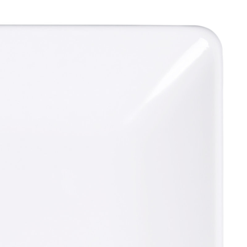 Symmetry 11.5" Melamine Dinner Plate, White