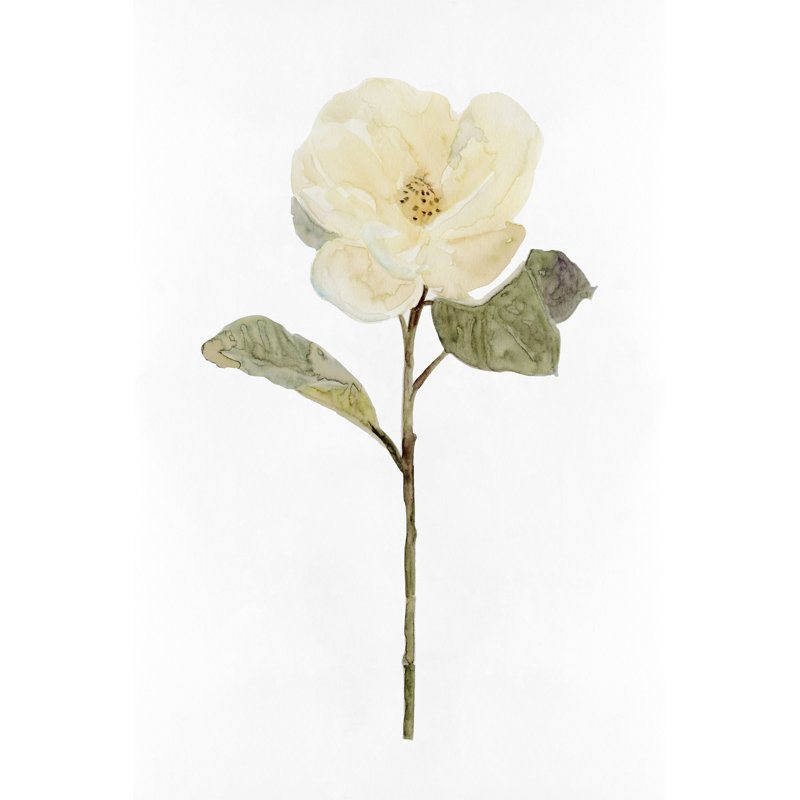 White Blossom II - Painting, 91cm H x 61cm W, Wrapped Canvas