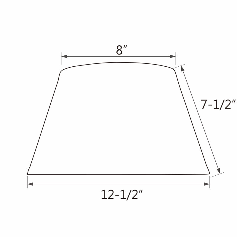 7.5'' H Textured Fabric Empire Lamp Shade