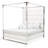 State St. Canopy Bed - Satin White-37314045