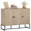 Buffet moderne, buffet avec tablettes réglables, chêne