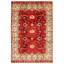 Tapis décoratif en laine de conception unique 6 pi 7 po x 9 pi 8 po noué à la main New Age
