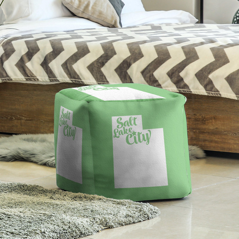 Repose-pieds cube city utah Salt Lake, Vert