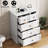 5-Drawer Dresser With Elegant Arched Base And Round Metal Knobs (Set Of 2）-248013876