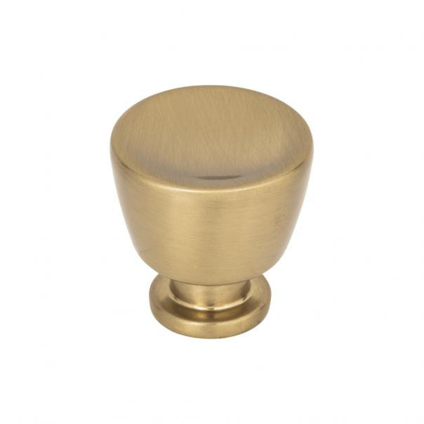 Tiki Hut 1 1/4" Diameter Round Knob, Warm Brass, 1 1/8"