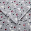 Ensemble de drap-housse 4 pièces gris en flanelle de coton 100%, pour lit simple / double, pour matelas de 12 po, grand / très grand / 14 po de profondeur avec 1 plat et 2 taies d'oreiller, élastiqué de douceur brossée