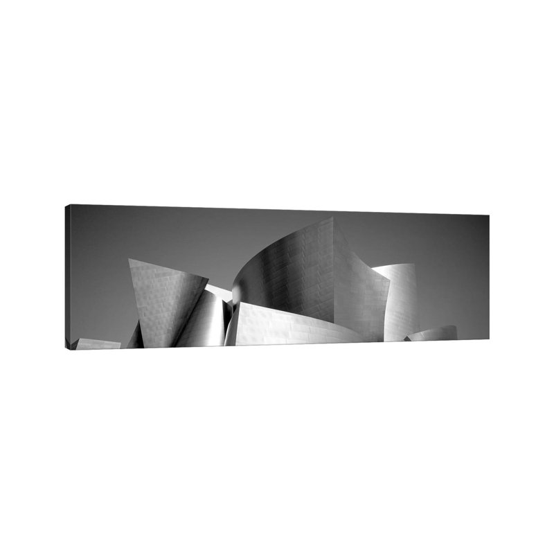 Low Angle View Of A Building, Walt Disney Concert Hall, City Of Los Angeles, California, USA - Wrapped Canvas Panoramic Print