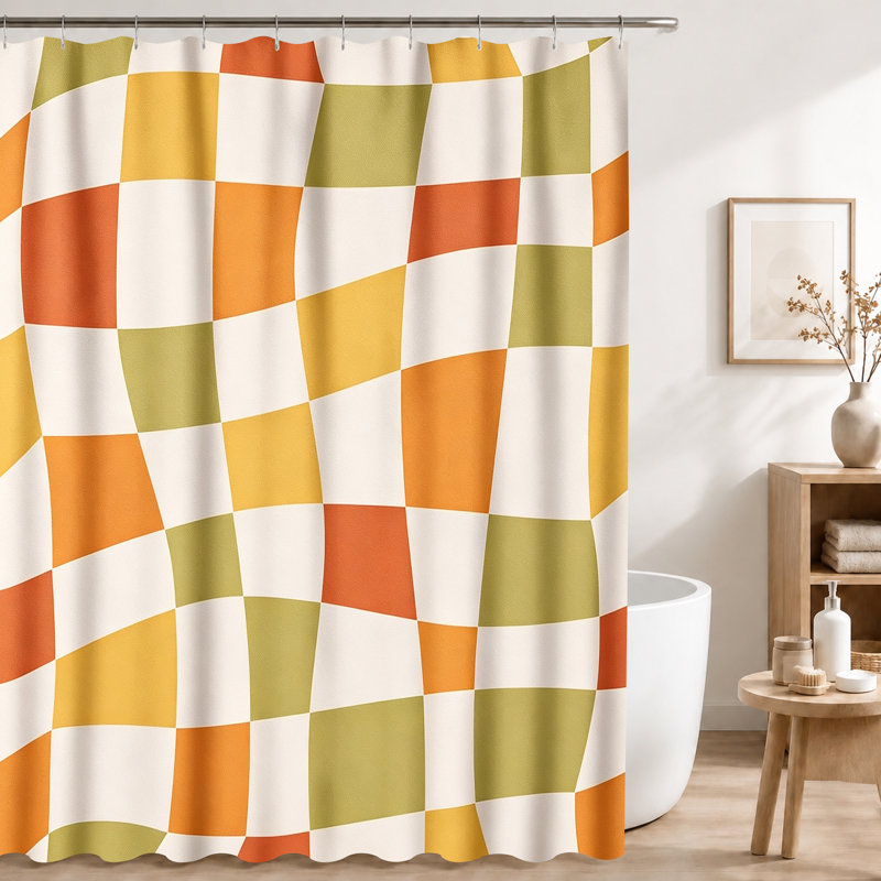 Rideaux de douche avec crochets inclus