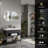 Lunara UL Certified Asymmetrical Frontlit&Backlit LED Bathroom Vanity Mirror, Irregular Wall Mirror with 4mm Tempered Glass, Dimmable-1433478516